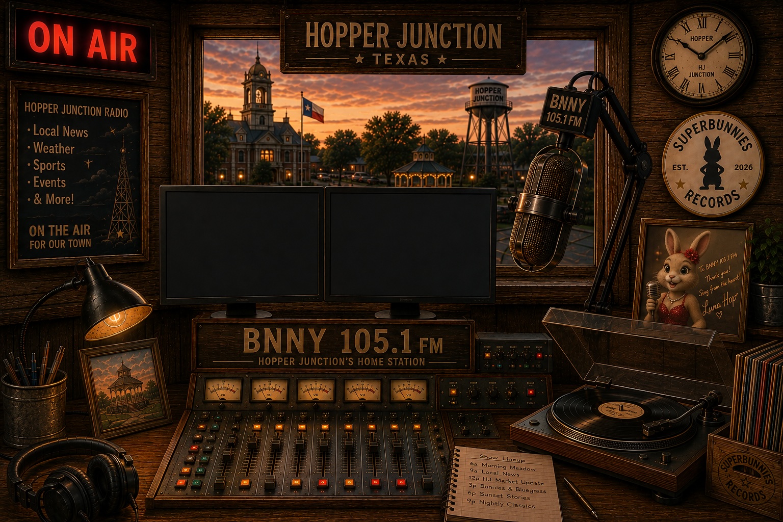 Hopper Junction Radio studio