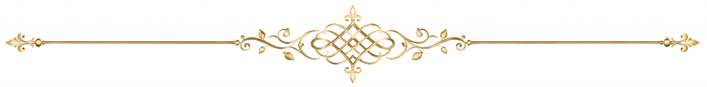 Ornate golden decorative divider with intricate swirling patterns.